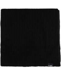 MM6 by Maison Margiela - Ribbed Logo-Patch Scarf - Lyst
