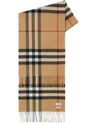 Burberry - Karierter Schal Mit Fransen - Lyst