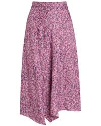 Isabel Marant - Cacia Floral-Print Woven Midi Skirt - Lyst