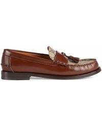 Gucci - Tassel-detail GG Canvas Loafers - Lyst