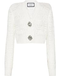 Philipp Plein - Gehaakt Vest Met Monogram - Lyst