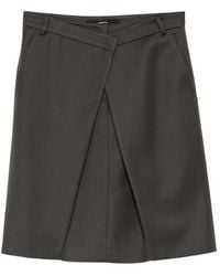 Pushbutton - Folded Tuck Skirt - Lyst