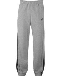 adidas - 3-Stripe Fleece Track Pants - Lyst
