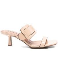 Bibi Lou - Buckled Leather Mules - Lyst