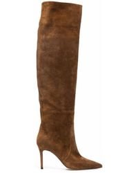 SCAROSSO - X Brian Atwood Carra Suede Boots - Lyst