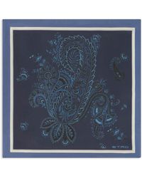 Etro - Einstecktuch aus Seide mit Paisley-Print - Lyst