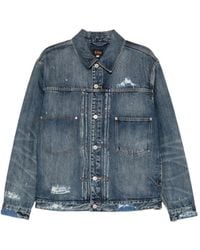 Evisu - Daicock Print Denim Jacket - Lyst
