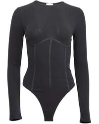 Fleur du Mal - Organic-Cotton T-Shirt Bodysuit - Lyst