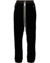 Rick Owens - Drop-crotch Velour Track Pants - Lyst