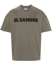 Jil Sander - T-shirt Met Logoprint - Lyst