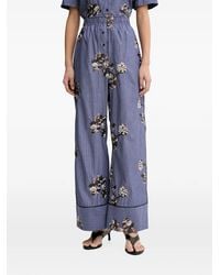 Munthe - Nikita Sequin-Embellished Striped Palazzo Pants - Lyst