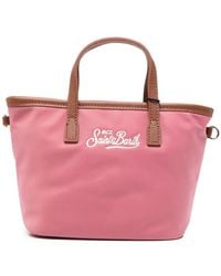 MC2 Saint Barth - Mini City Logo-Embroidered Tote Bag - Lyst