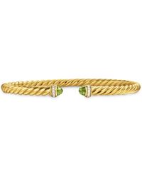 David Yurman - 18Kt Cablespira Flex Diamond Bracelet (4Mm) - Lyst