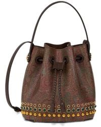 Etro - Mini Arnica Bucket Bag With Studs - Lyst