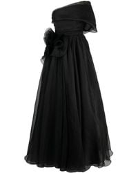 Ana Radu - One-Shoulder Draped Maxi Dress - Lyst