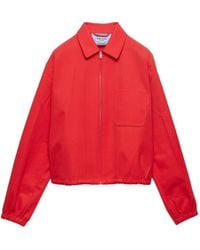 Prada - Gabardine Blouson Jacket - Lyst
