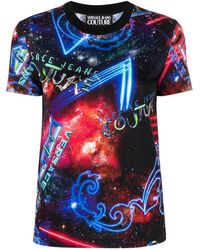Versace - T-shirt Met Grafische Print - Lyst