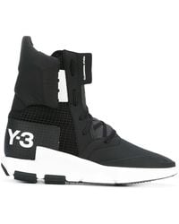 Y-3 - Logo Print Hi-tops - Lyst