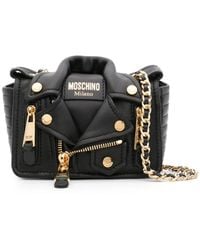 Moschino - Mini Leather Tote Bag - Lyst