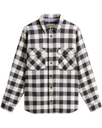 Woolrich - Flanellen Blouse - Lyst