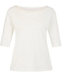 Marc Cain - T-Shirt À Col Bateau - Lyst