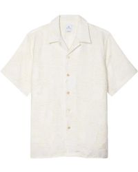 Paul Smith - Ecru Zine Floral Fil Coupe Shirt - Lyst