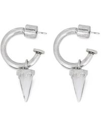 AllSaints - Laio Spike-Pendant Hoop Earrings - Lyst
