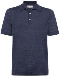 Brunello Cucinelli - Poloshirt Mit Geripptem Kragen - Lyst