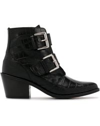 kurt geiger denny black croc