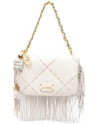 La Carrie - Borsa A Spalla Isabel Media Con Frange - Lyst