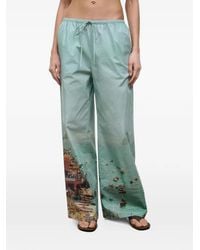 STAUD - Mateo Graphic-Print Trousers - Lyst