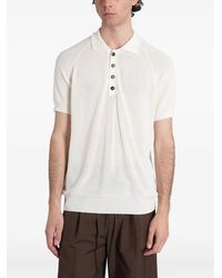 Grayed - Raglan-Sleeve Button-Down Polo Shirt - Lyst