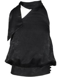 BOHEMSEO - Scarf-Detail Sleeveless Blouse - Lyst
