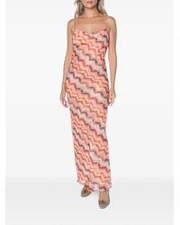 One Teaspoon - Jagger Chevron-Print Maxi Dress - Lyst