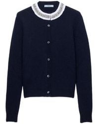 Prada - Wool And Cashmere Cardigan - Lyst