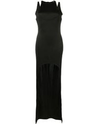 Balmain - Sleeveless Layered Long Dress - Lyst
