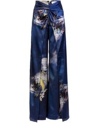 Silvia Tcherassi - Canturipe Silk Trousers - Lyst