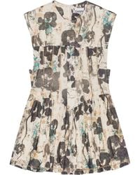 Ganni - Floral-Print Dress - Lyst