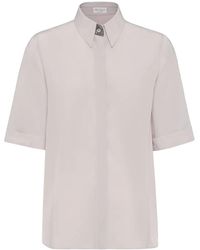 Brunello Cucinelli - Monili Bead-Embellished Silk Shirt - Lyst