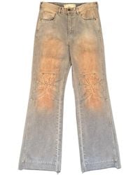SEKRIT - Chopper Jeans Met Vlakken - Lyst
