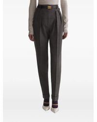 Mugler - Checked Carrot Trousers - Lyst