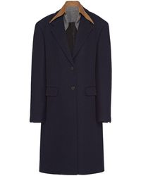 Prada - Wool Collar-detail Coat - Lyst
