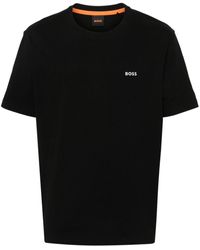 BOSS - T-shirt en coton à logo imprimé - Lyst
