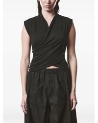 Thom Krom - T-Shirt Sans Manches À Design Croisé - Lyst