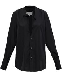 Maison Margiela - Frayed-Edge Tie-Fastening Shirt - Lyst