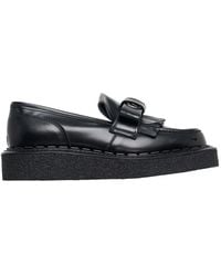 Comme des Garçons - Bow-Detail Fringed Loafers - Lyst