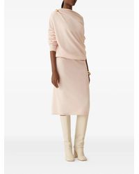 Fabiana Filippi - Draped Button-Detail Midi Dress - Lyst