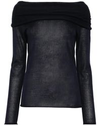 Roberto Collina - Off-The-Shoulder Sweater - Lyst