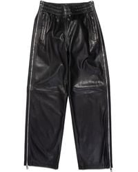 Purple Brand - Side-Zip Leather Trousers - Lyst