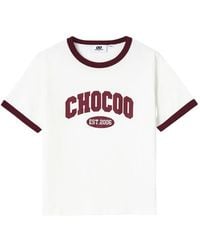 Chocoolate - Logo-Print Ringer T-Shirt - Lyst